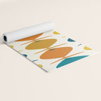 Retro Fish Mid Century Modern Multicolor Abstract Pattern Yoga Mat Gallery Image 2