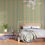 Retro Fish Mid Century Modern Multicolor Abstract Pattern Wallpaper Gallery Image 3