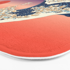 The Great Wave of Corgis Bath Mat Gallery Image 3