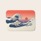The Great Wave of Corgis Bath Mat Gallery Image 1