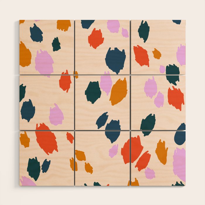 Rainbow Animal Print  Wood Wall Art Gallery Image 1