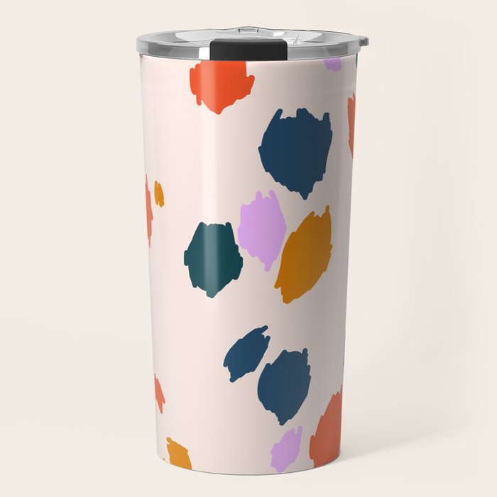 Rainbow Animal Print  Travel Mug Gallery Image 1