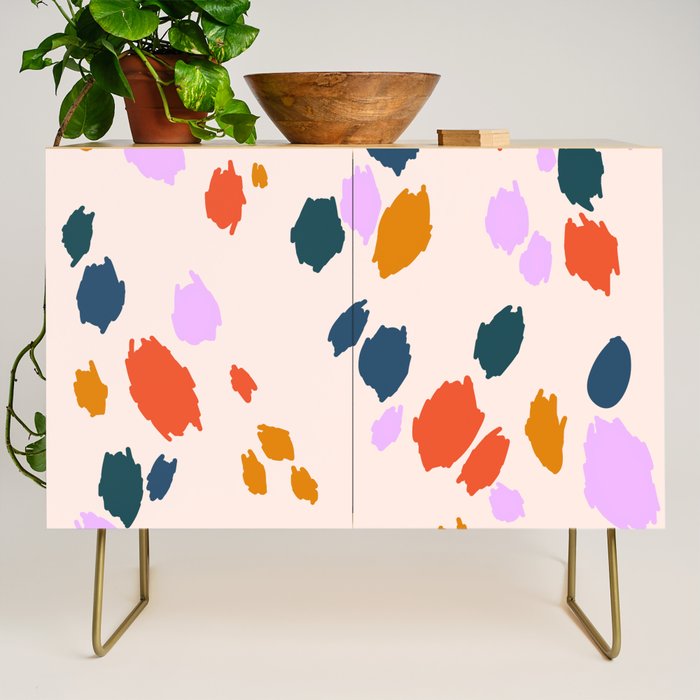 Rainbow Animal Print  Credenza Gallery Image 1