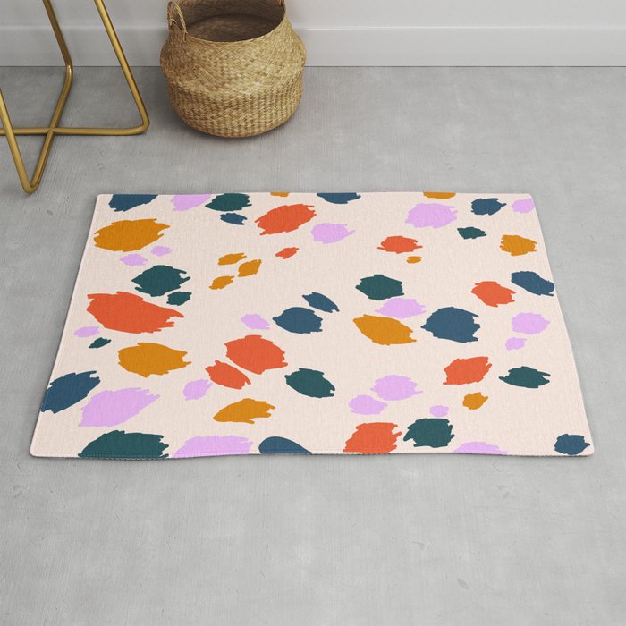 Rainbow Animal Print  Rug Gallery Image 1