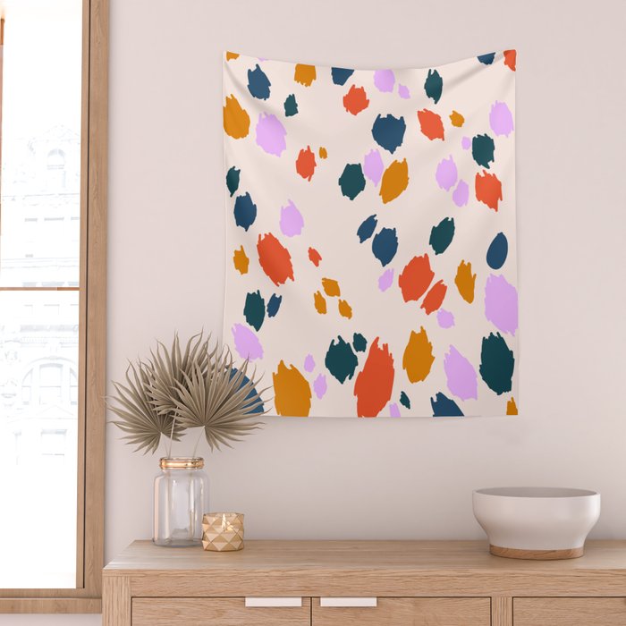 Rainbow Animal Print  Wall Tapestry Gallery Image 2