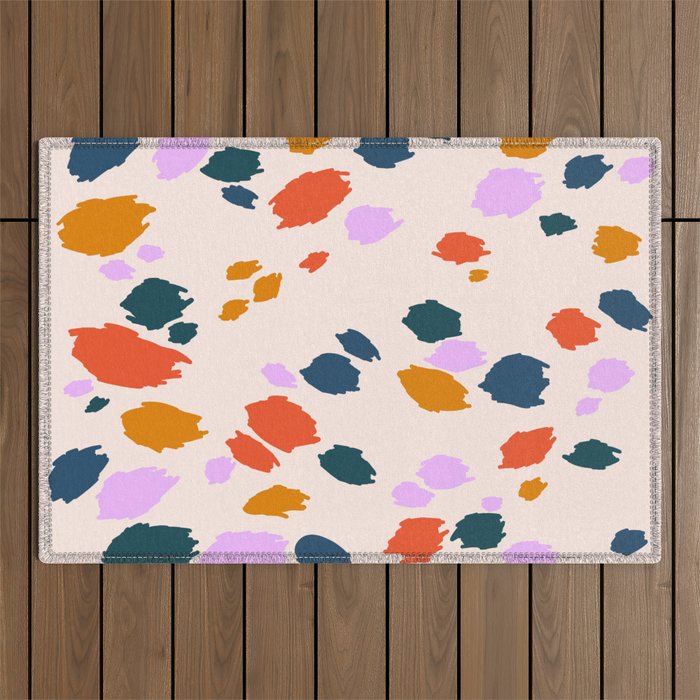 Rainbow Animal Print  Outdoor Rug Gallery Image 1