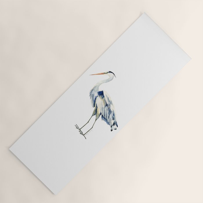 Blue Heron  Yoga Mat Gallery Image 1