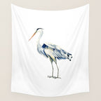 Blue Heron  Wall Tapestry Gallery Image 4