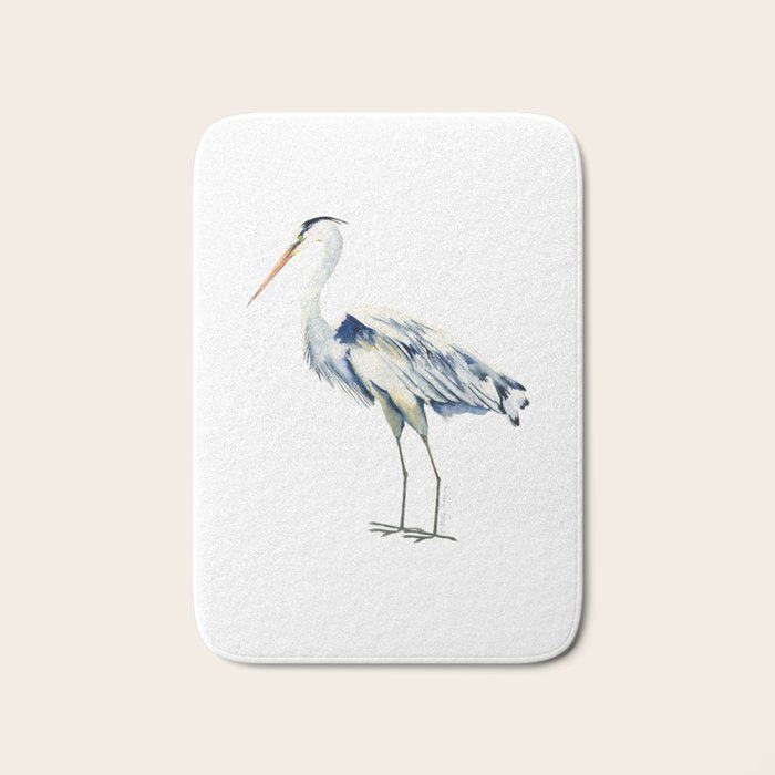 Blue Heron  Bath Mat Gallery Image 1