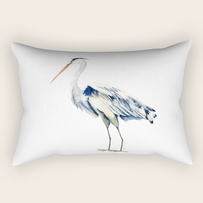 Blue Heron  Rectangular Pillow Gallery Image 1