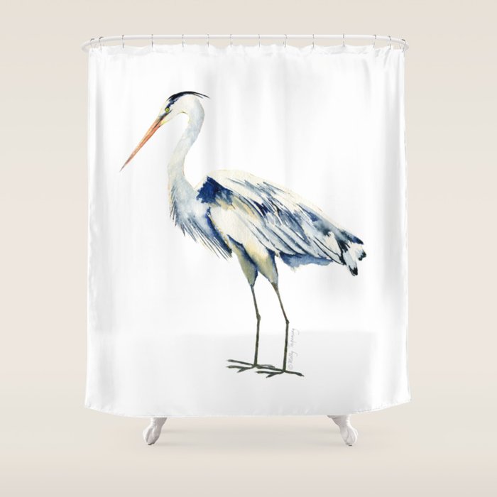Blue Heron  Shower Curtain Gallery Image 1