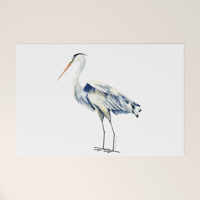 Blue Heron  Welcome Mat Gallery Image 1