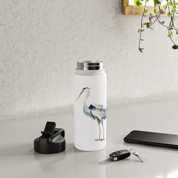 Blue Heron  Water Bottle Gallery Image 4