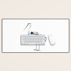 Blue Heron  Desk Mat Gallery Image 1