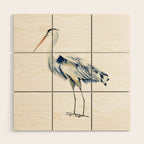 Blue Heron  Wood Wall Art Gallery Image 1