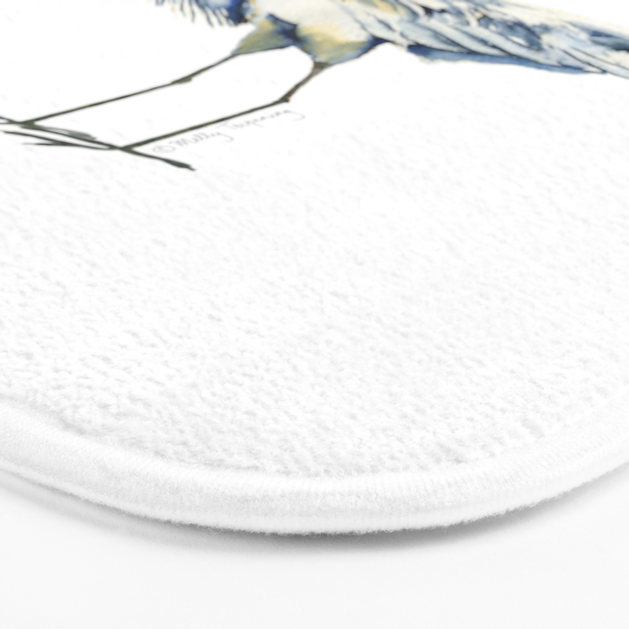 Blue Heron  Bath Mat Gallery Image 3