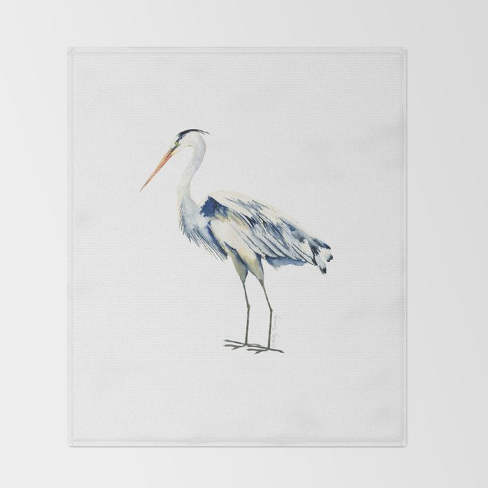 Blue Heron  Throw Blanket Gallery Image 2
