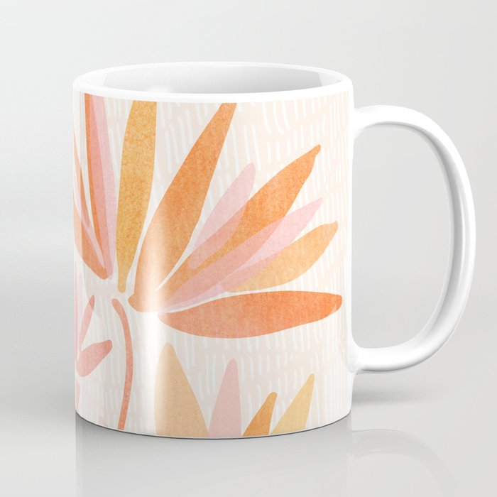 Earthy Pastel Floral Illustration Coffee Mug Gallery Image 1