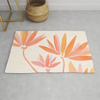 Earthy Pastel Floral Illustration Rug Gallery Image 1