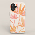 Earthy Pastel Floral Illustration iPhone Case Gallery Image 1