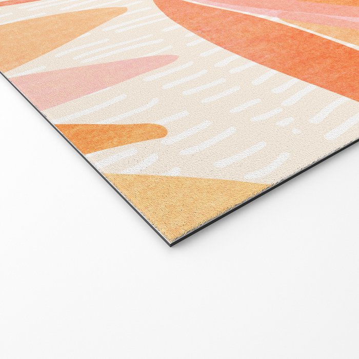 Earthy Pastel Floral Illustration Welcome Mat Gallery Image 2