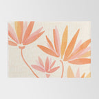 Earthy Pastel Floral Illustration Rug Gallery Image 2