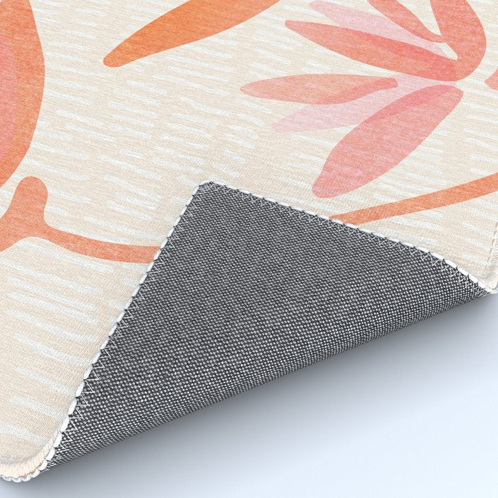 Earthy Pastel Floral Illustration Rug Gallery Image 4