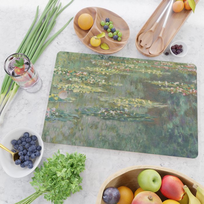 Water Lily Pond Claude Monet Cutting Board Gallery Image 2
