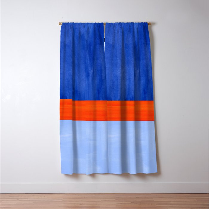 Blue Sport Window Curtain Gallery Image 3