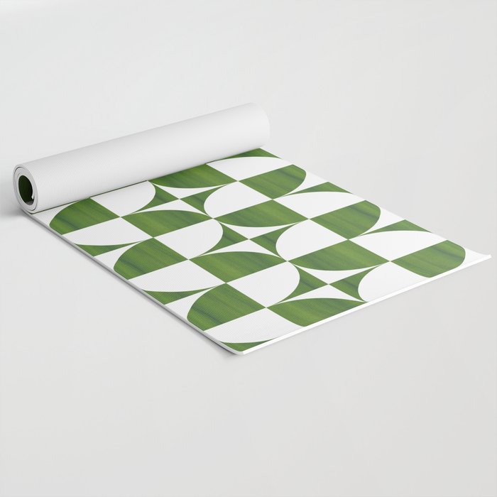 Quadrants (Matcha Green) Yoga Mat Gallery Image 2