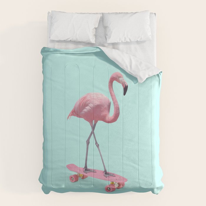 SKATE FLAMINGO Comforter Gallery Image 1