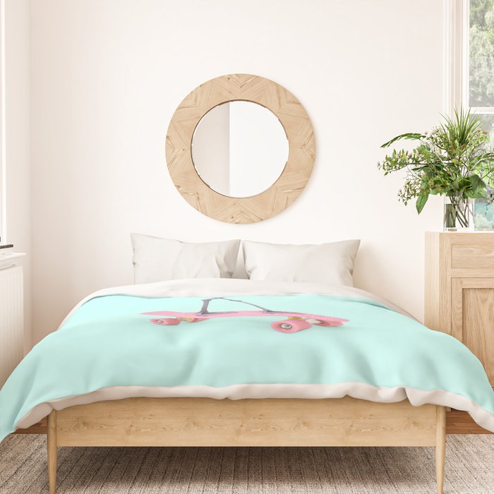 SKATE FLAMINGO Duvet Cover Gallery Image 3