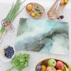 Calm Nature Inspired Abstract Flow Landscape Painting Cutting Board Gallery Image 2