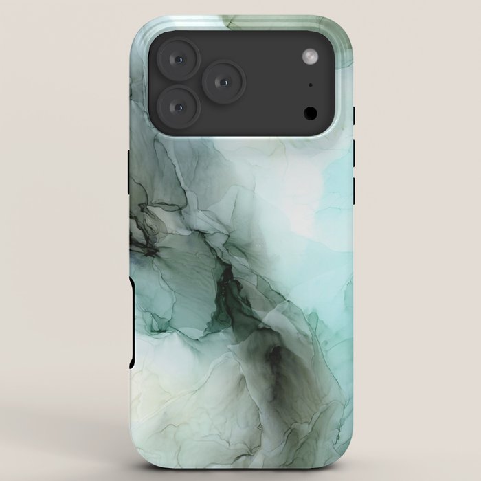 Calm Nature Inspired Abstract Flow Landscape Painting iPhone Case Gallery Image 8
