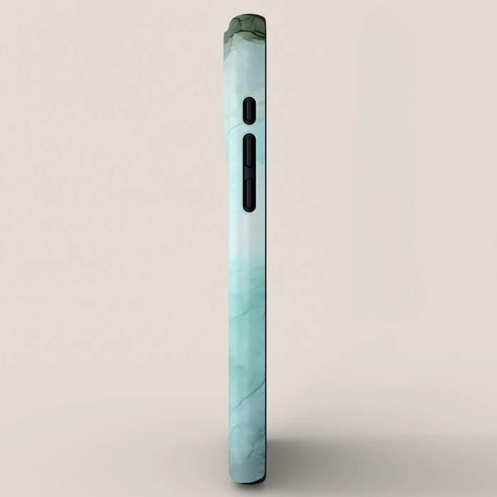 Calm Nature Inspired Abstract Flow Landscape Painting iPhone Case Gallery Image 2