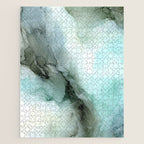 Calm Nature Inspired Abstract Flow Landscape Painting Jigsaw Puzzle Gallery Image 1