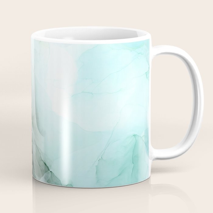 Calm Nature Inspired Abstract Flow Landscape Painting Coffee Mug Gallery Image 1