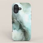 Calm Nature Inspired Abstract Flow Landscape Painting iPhone Case Gallery Image 1