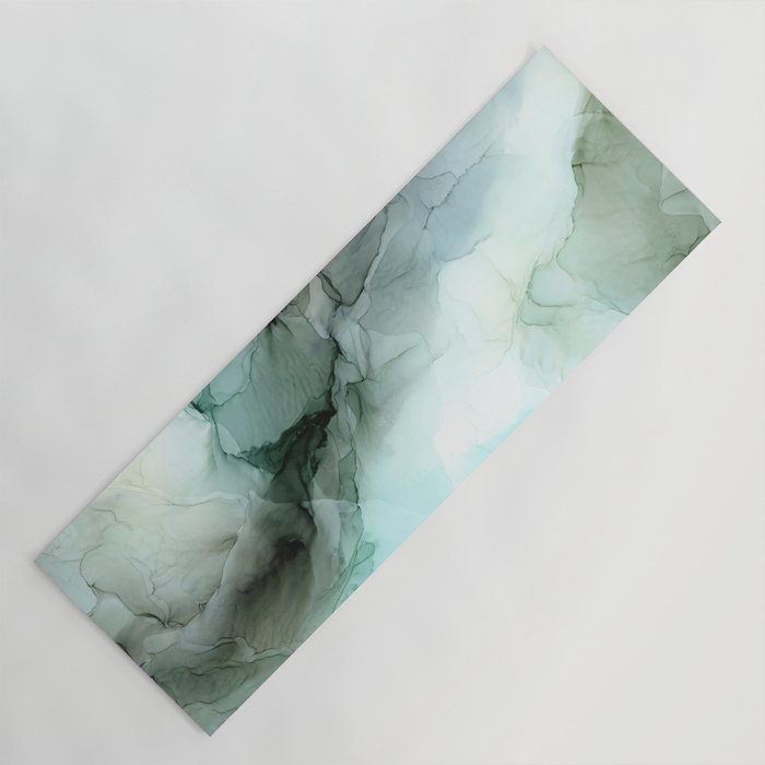 Calm Nature Inspired Abstract Flow Landscape Painting Yoga Mat Gallery Image 1