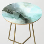 Calm Nature Inspired Abstract Flow Landscape Painting Side Table Gallery Image 2
