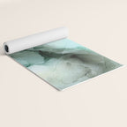 Calm Nature Inspired Abstract Flow Landscape Painting Yoga Mat Gallery Image 2