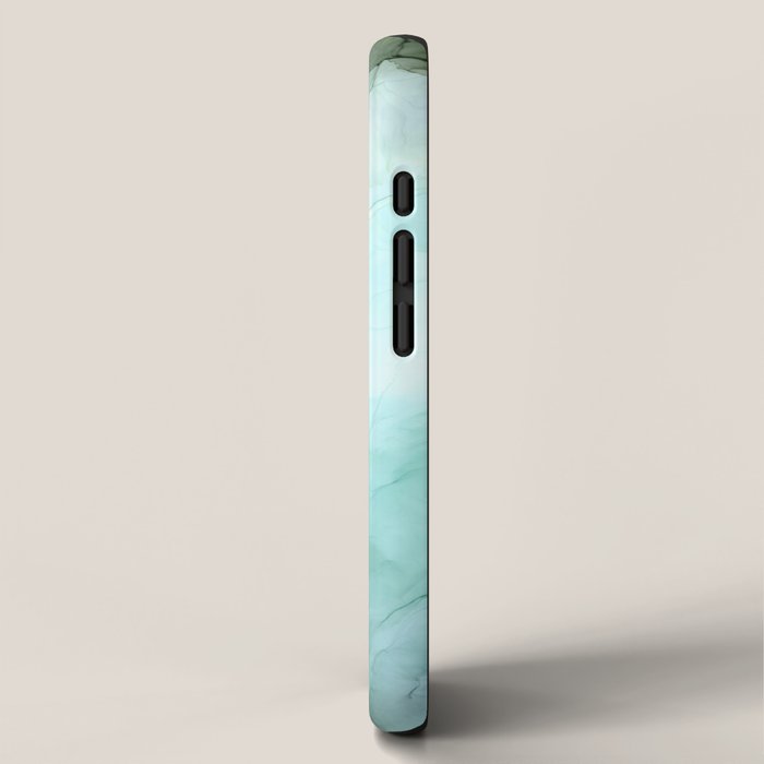 Calm Nature Inspired Abstract Flow Landscape Painting iPhone Case Gallery Image 2