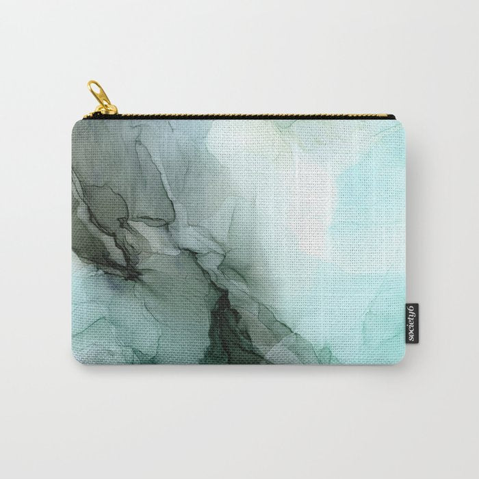 Calm Nature Inspired Abstract Flow Landscape Painting Carry All Pouch Gallery Image 1