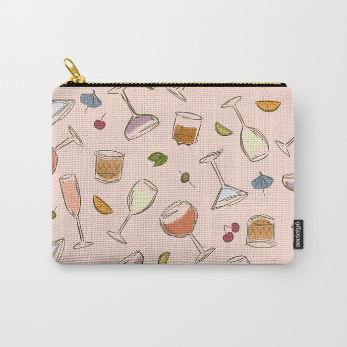 Cocktail O Clock Carry All Pouch Gallery Image 1
