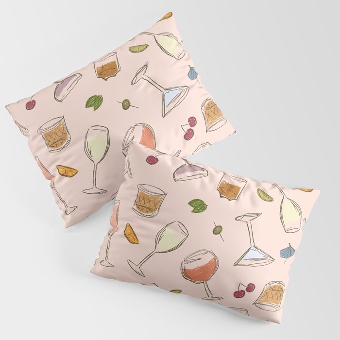 Cocktail O Clock Pillow Sham Gallery Image 1