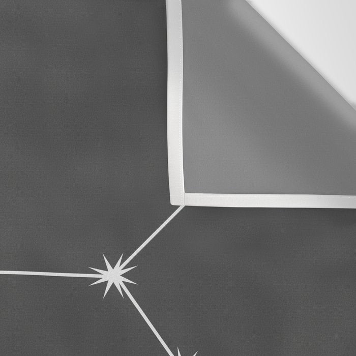 Sagittarius Zodiac Star Constellation Line Art Grey Wall Tapestry Gallery Image 3