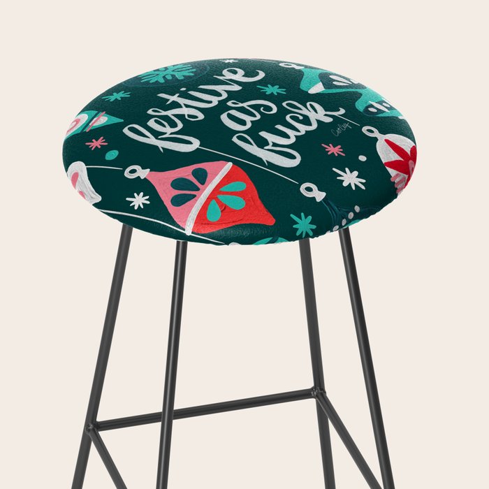 Festive As F*ck - Teal Stool Gallery Image 2