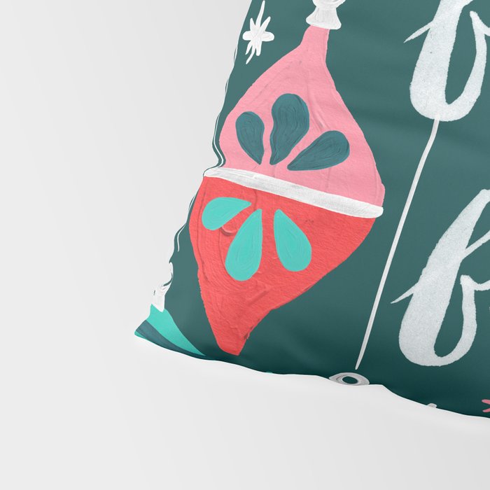 Festive As F*ck - Teal Pillow Sham Gallery Image 4