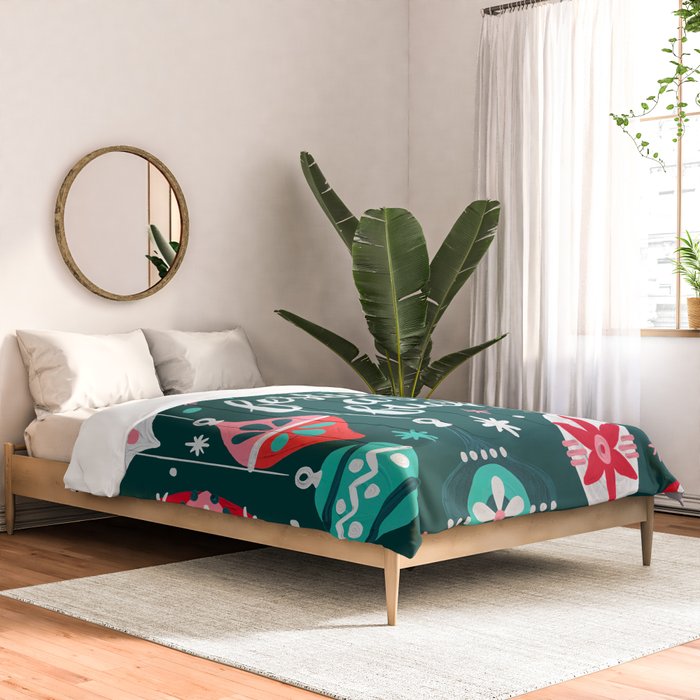 Festive As F*ck - Teal Comforter Gallery Image 2