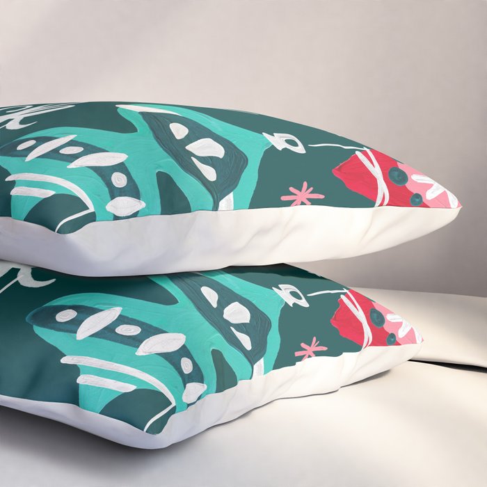 Festive As F*ck - Teal Pillow Sham Gallery Image 3